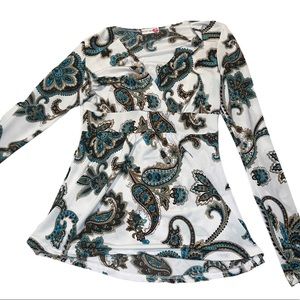 Body Central Long Sleeve Blouse